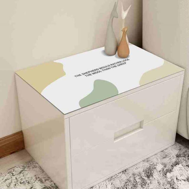 定制尚选Q弹硅胶桌垫无味桌布莫兰迪防水防油防烫免洗床头柜垫子