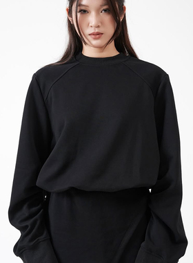 PA33WORD 原创简约韩系休闲宽松显瘦圆领上衣