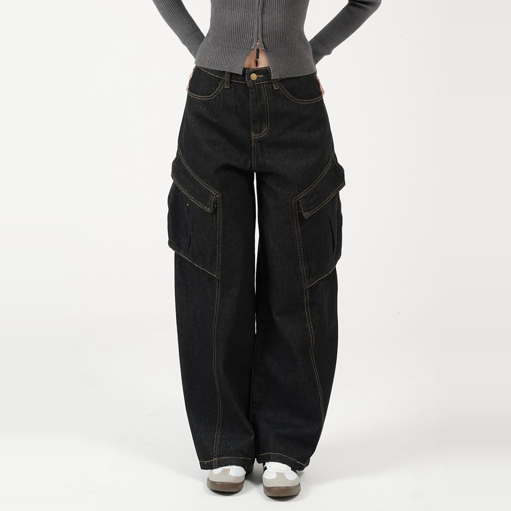 春夏复古工装多口袋休闲长裤
