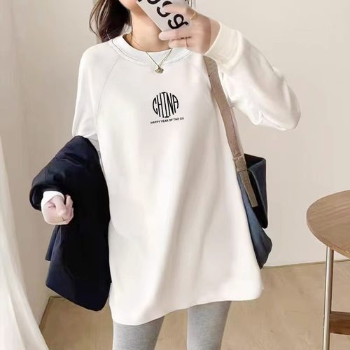 欧货2023卫衣遮屁股洋气长袖秋冬