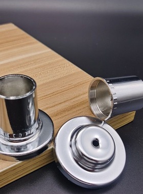 伸缩杆配件接头衣杆法兰座 衣柜杆座浴帘杆托 19225管单孔带