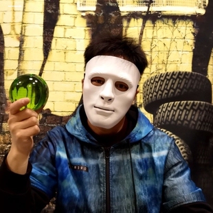 直播不露脸面具街舞V字死神假面舞直播留人引流道具街舞全脸面具