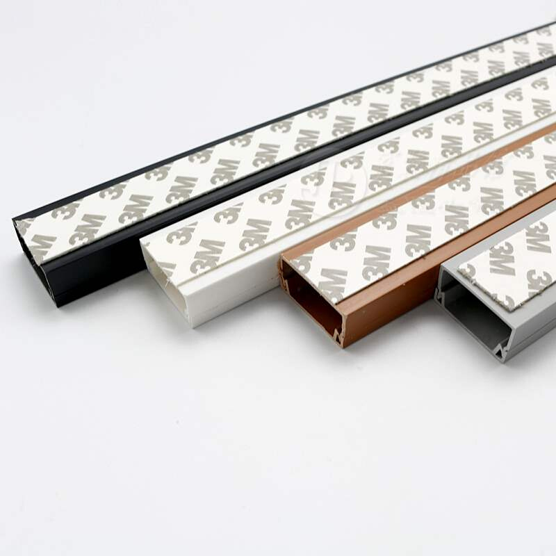 pvc30*15带胶明装方形阻燃布线墙面白色走线槽电缆电线保护套管