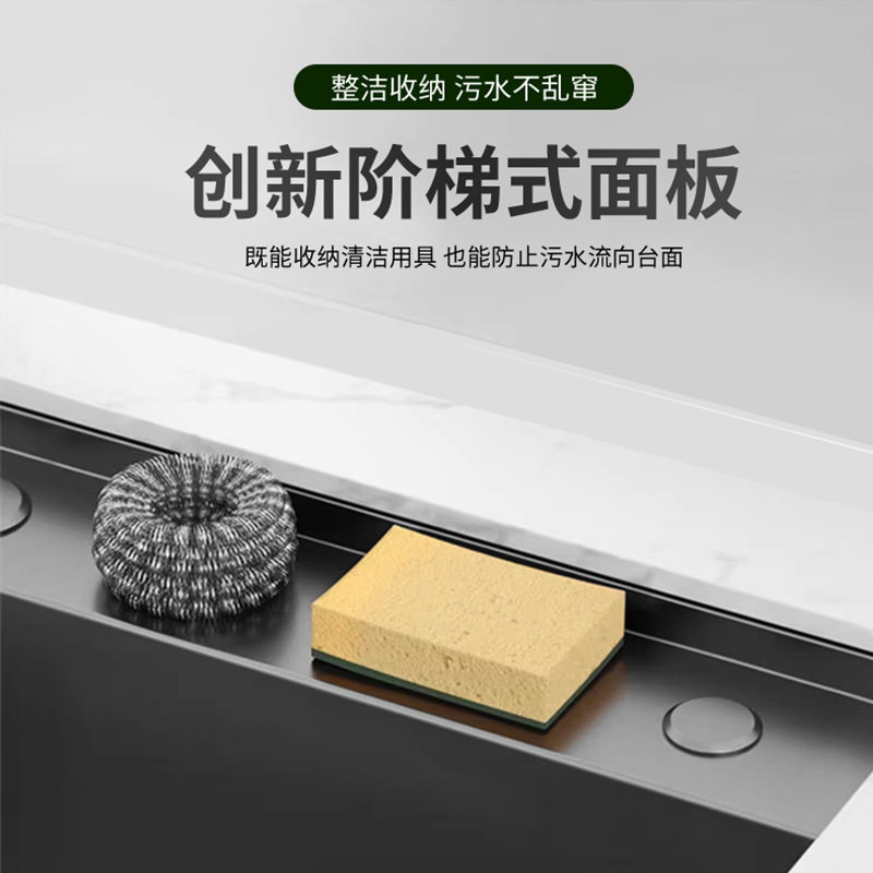 厨房SUS304不锈钢水槽5.0加厚小米粒压纹大单槽家用洗菜盆台上盆,家装主材,水槽下水器,淘宝优惠券,粉丝福利购,淘宝优惠卷