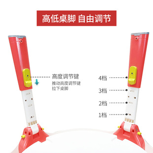 儿童积木桌小木牛兼容大颗粒积木游戏桌可折叠升降宝宝益智玩具