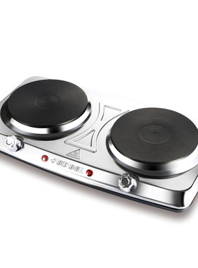 AKANE跨境欧规电热炉家用双灶电炉 调温小电炉子保温加热电炉