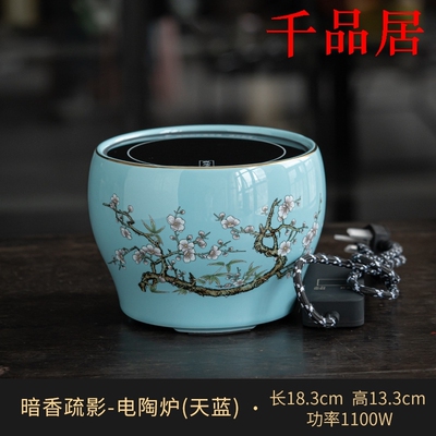 千品居-电陶炉煮茶器玻璃烧水壶白茶煮茶壶小型过滤沏茶提梁壶茶