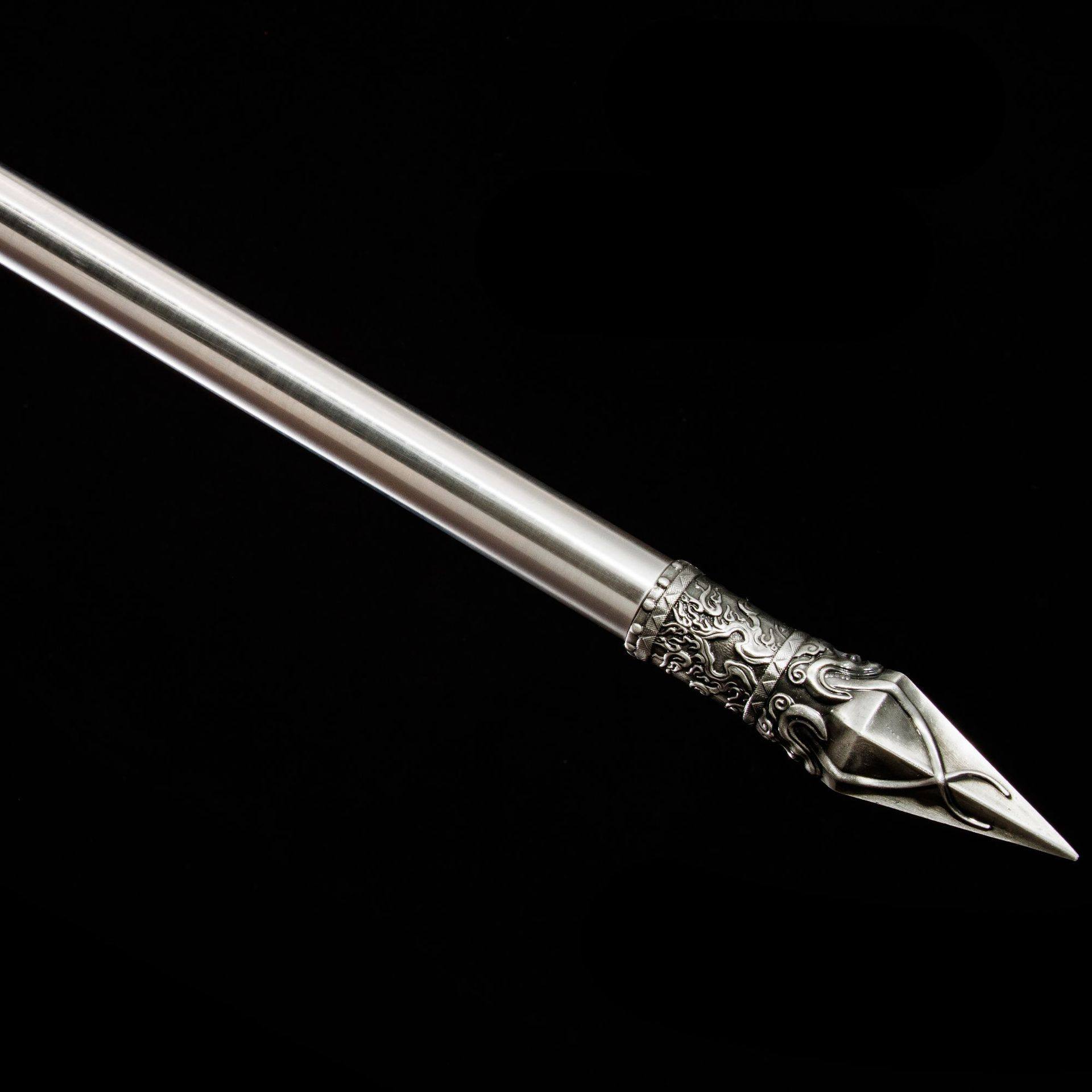 龙泉市刀剑不锈钢影视双月方天画戟防身长枪十八般兵器宝剑未开刃,金属材料及制品,其他金属制品,淘宝优惠券,粉丝福利购,淘宝优惠卷