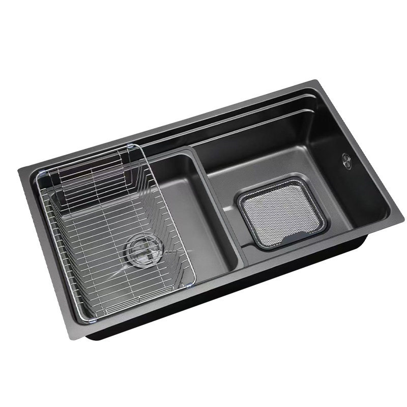 厨房大单槽4MM加厚米粒压纹洗菜盆SUS304不锈钢带集渣洗碗池水槽,家装主材,水槽下水器,淘宝优惠券,粉丝福利购,淘宝优惠卷