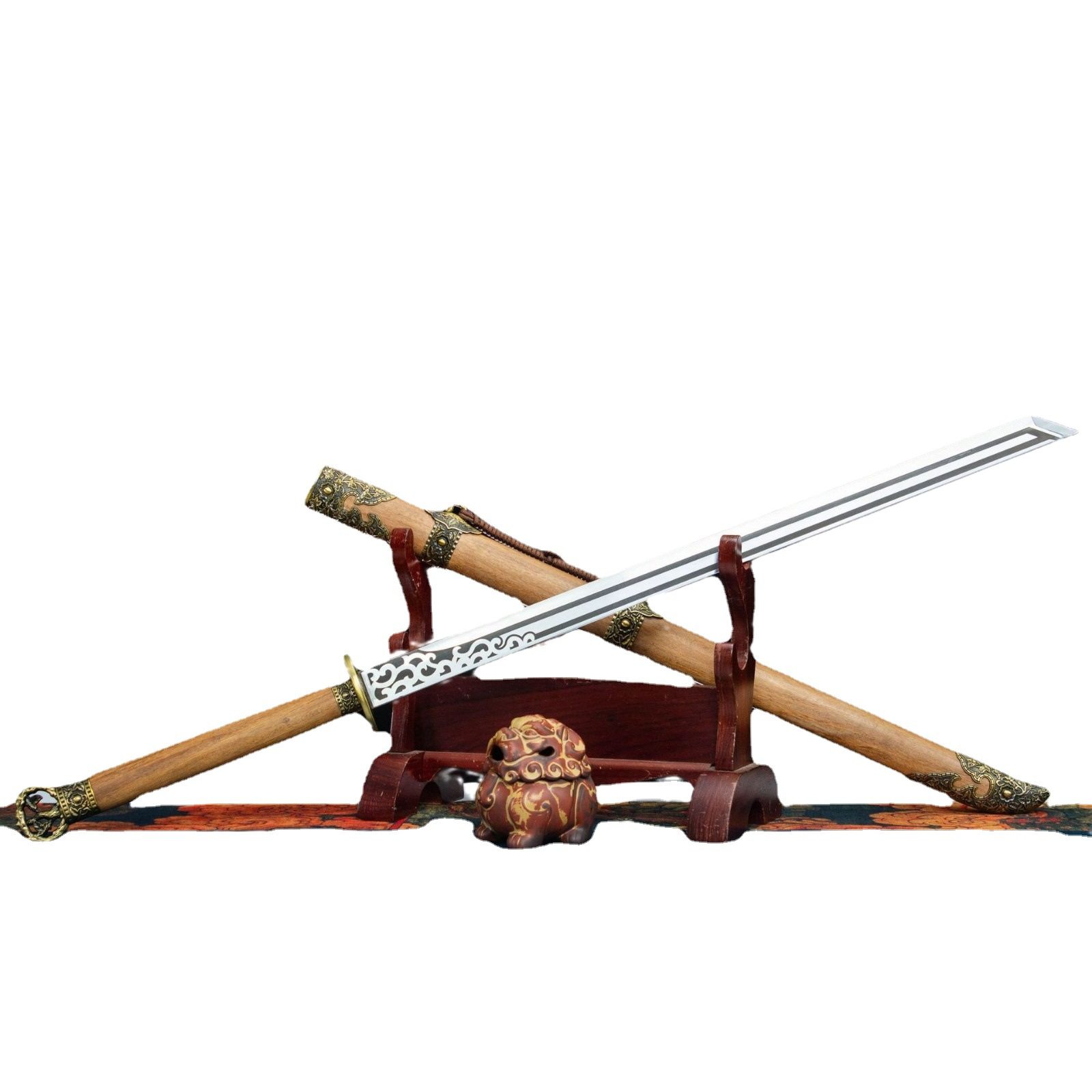 龙泉市刀剑手工锻打一体高锰钢龙凤环手唐横刀双手战刀宝剑未开刃,金属材料及制品,其他金属制品,淘宝优惠券,粉丝福利购,淘宝优惠卷