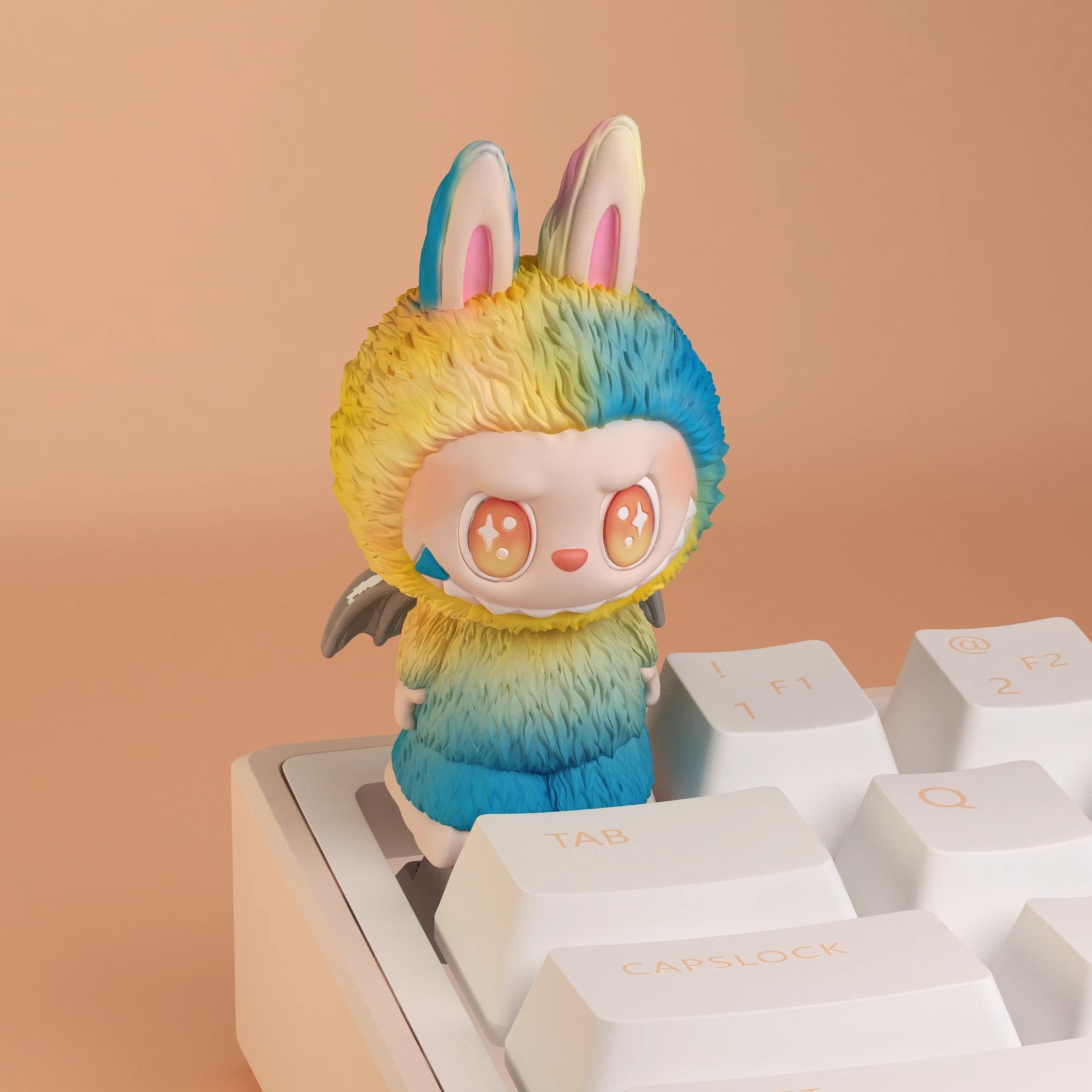 拉布布键帽Labubu周边手办键帽泡泡玛特机械键盘树脂键帽ESC按键