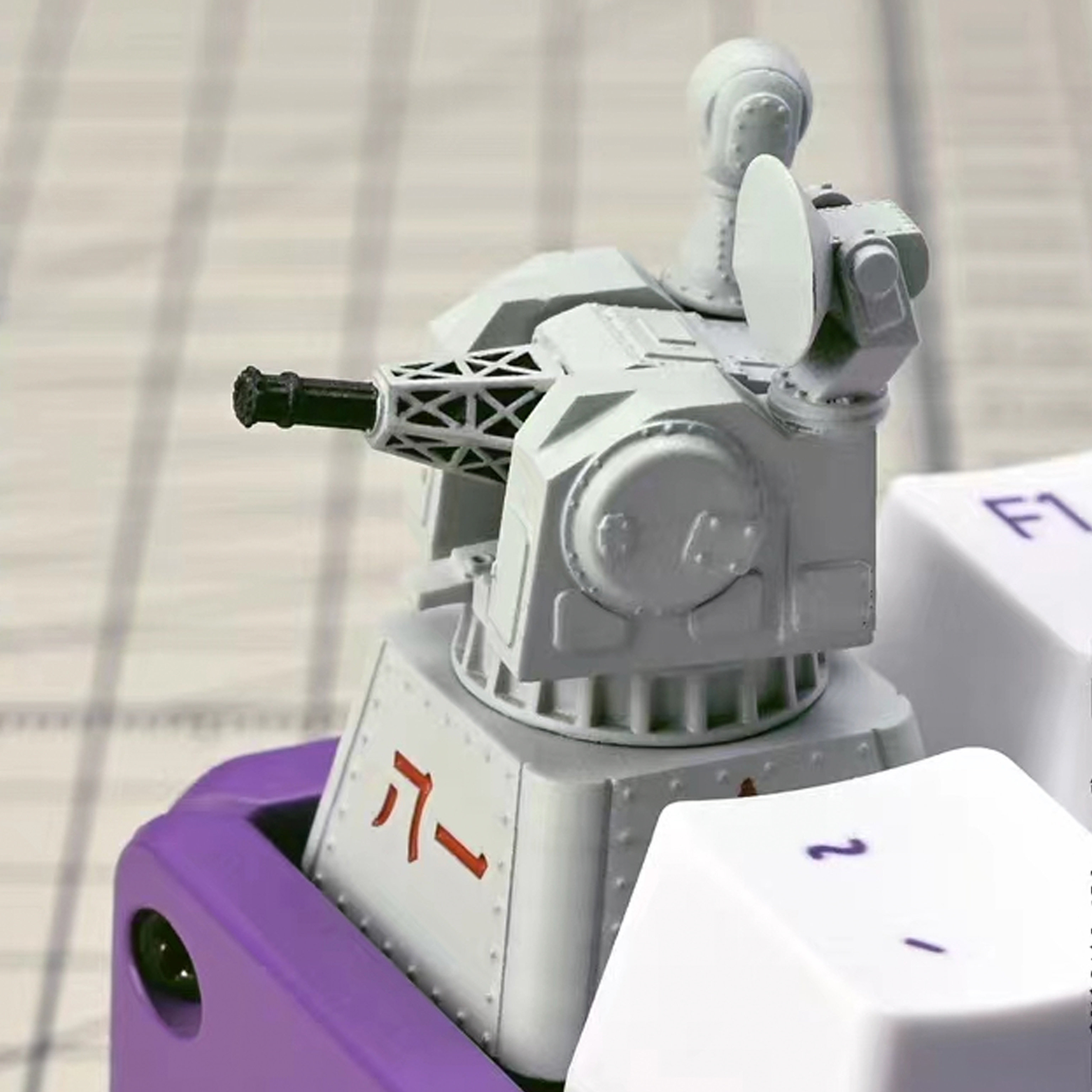 中国055型驱逐舰1130近防炮 3D打印 手工DIY个性机械键盘树脂键帽