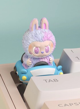 拉布布小车键帽Labubu周边键帽泡泡玛特机械键盘树脂键帽ESC按键