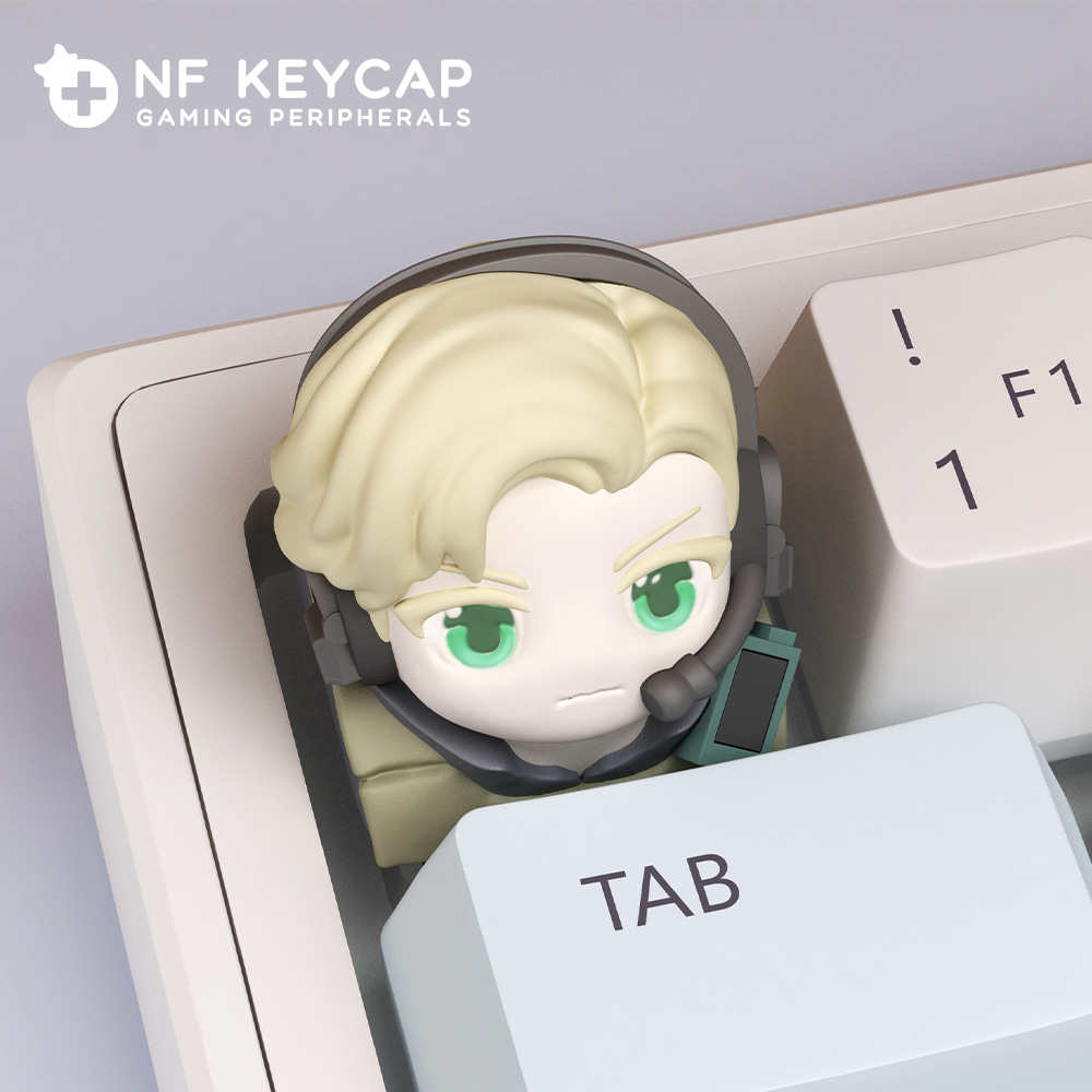 三角洲行动蜂医键帽蚀金玫瑰个性按键帽机械键盘键帽创意esc