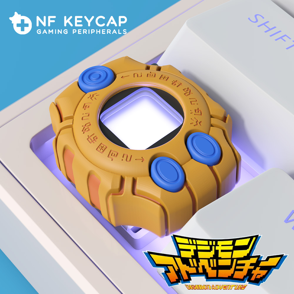 数码暴龙机立体键帽创意机械键盘按键帽数码键帽摆件客制化