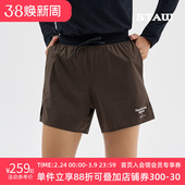 STAW世拓基础休闲运动短裤 子男 透气户外马拉松跑步训练四分速干裤
