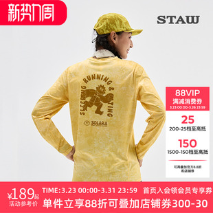 T恤男抗菌训练运动IP速干衣女T 跑步长袖 STAW世拓主题印花 SOSO