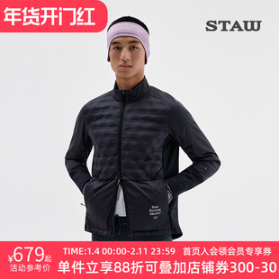 STAW世拓“致热”95拒水鹅绒跑步外套运动训练保暖750蓬羽绒服男