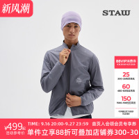 STAW世拓立领防风跑步夹克轻量耐磨可收纳透气防泼水户外运动外套