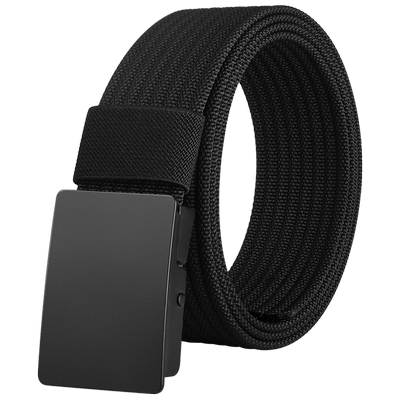 自动扣胖子男士帆布简约