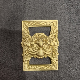 藏式经书扣/经书扣/7公分纯铜黄铜挂饰挂件西藏民族风