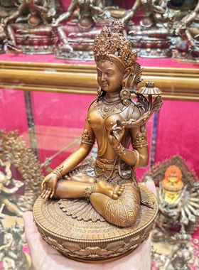 白度母/白度姆/度母/卓玛/扎那巴扎尔度母/21cm紫铜梵天藏传佛像