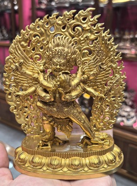 普巴金刚/普巴/多杰/多杰雄努/金刚橛/橛金刚/15cm金铜佛像摆件