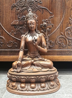 白度母/度母/度姆/绿度母/卓玛/白度姆/33cm紫铜佛像梵天佛堂摆件