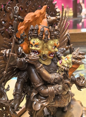 马头明王/马头金刚/旦真/旦增/28cm紫铜佛像摆件（最后几尊绝版）