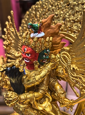 马头明王/马头金刚/旦真/旦增/马头明王金刚橛/15cm藏传佛像摆件