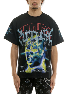 KDNK美式潮牌烫钻T恤小众