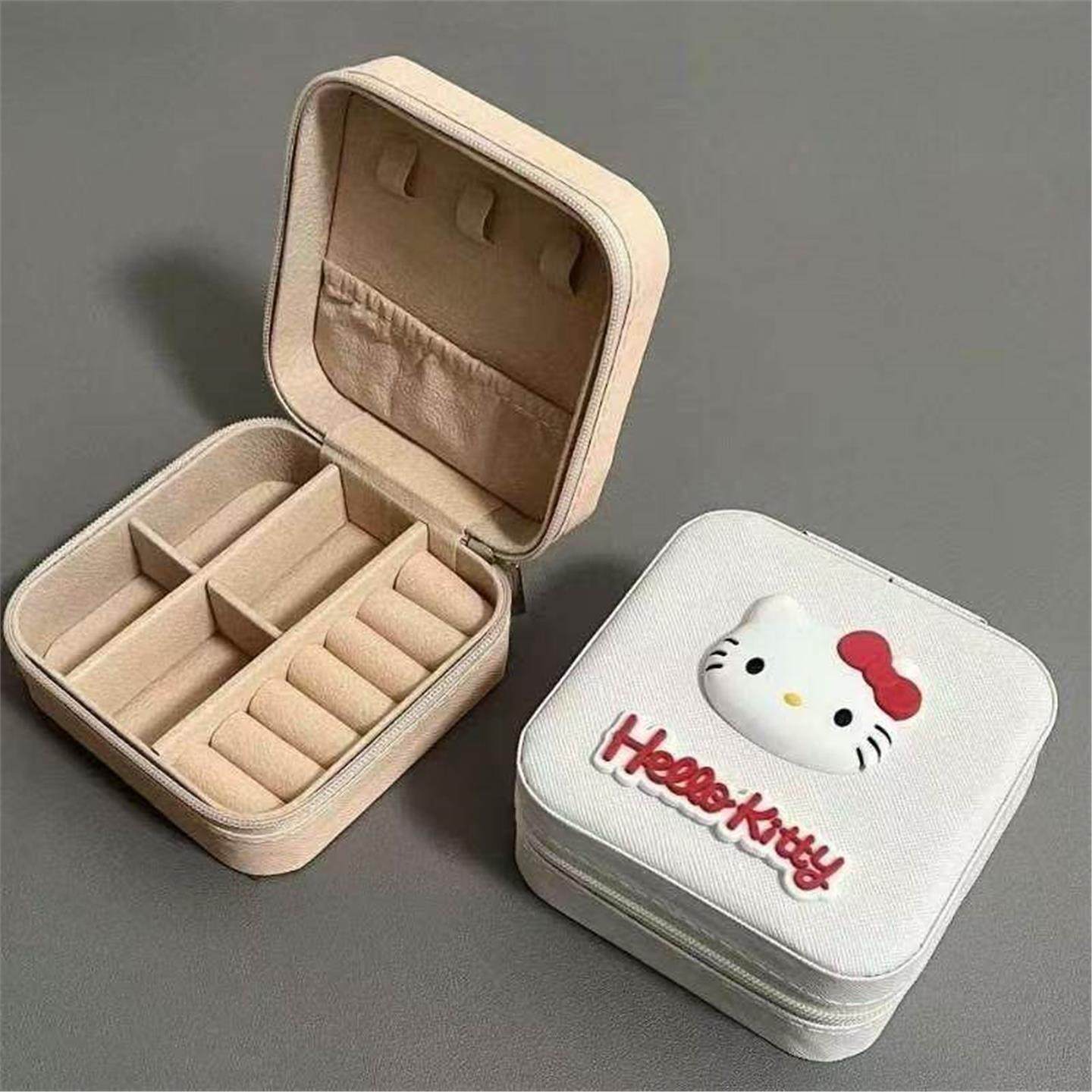 可爱收纳盒旅行迷你小巧饰品收纳新款kitty猫首饰盒耳环便携戒指,饰品/流行首饰/时尚饰品新,首饰盒,淘宝优惠券,粉丝福利购,淘宝优惠卷