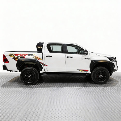 适用于2024海拉克斯HILUX GR-SPORT 4D车身拉花彩条彩贴贴纸腰线