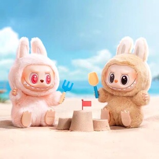 【官方正品】泡泡玛特LABUBU坐坐派对搪胶毛绒盲盒拉布布二代挂件