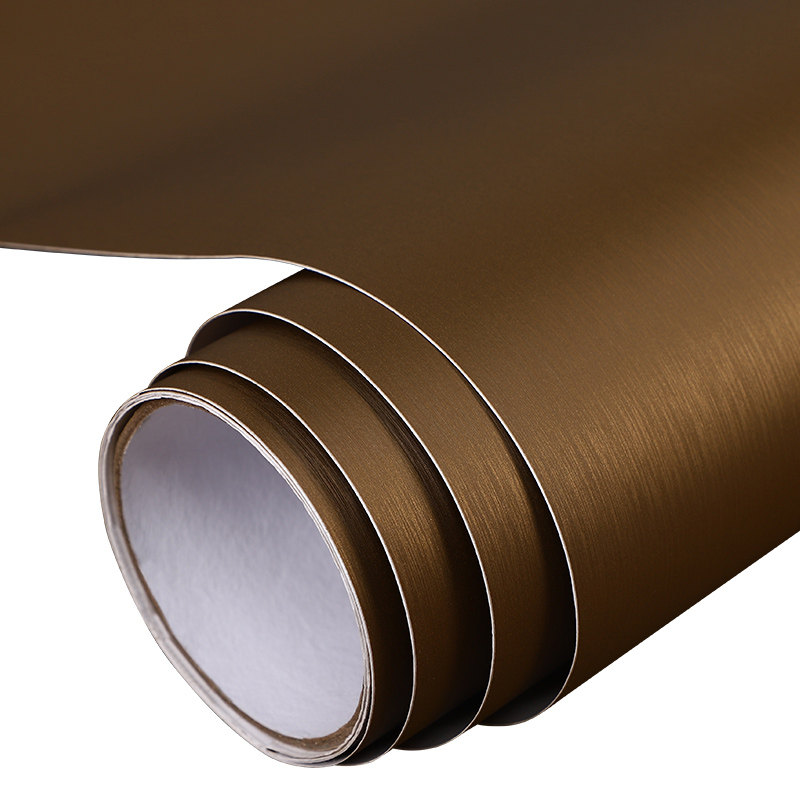 钛金拉丝金色贴纸自粘金箔墙纸z装饰橱柜翻新柜子门仿金属不锈钢