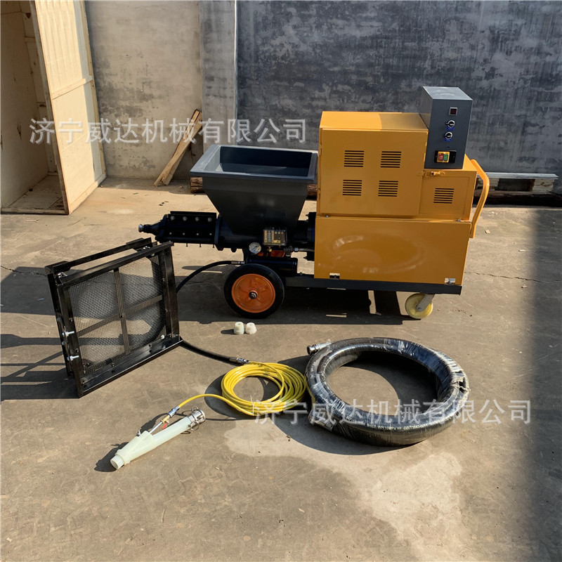建筑用砂浆喷涂机水泥腻子快速喷涂施工双缸柱塞式水泥砂浆喷涂机