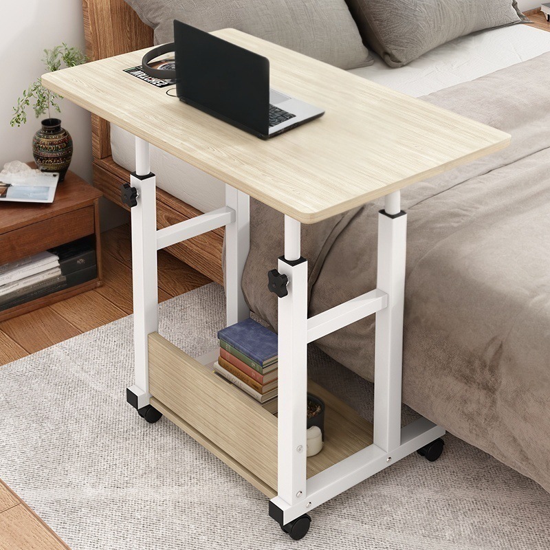 床边桌子可移动宿舍小桌子简易电脑桌卧室书桌家用学生懒人升降桌