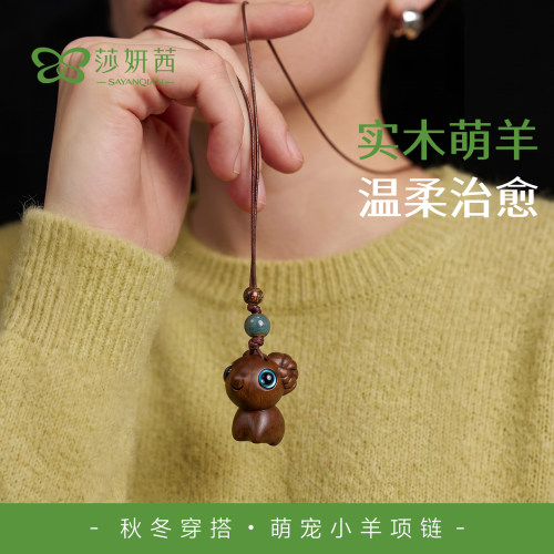 秋冬毛衣链女长款小众美拉德项链