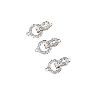 s925纯银珍珠项链扣头配件连接万能扣diy手链毛衣链固定搭扣饰品