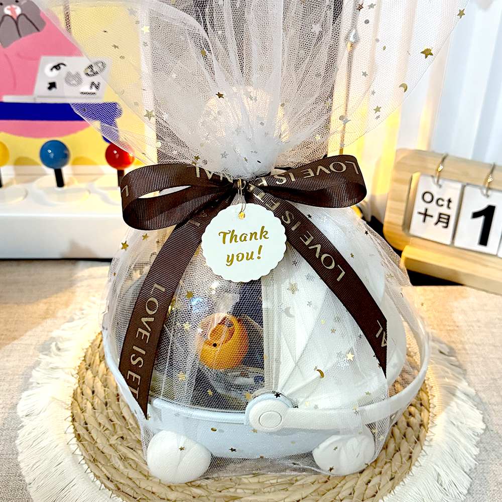 婴儿篮宝宝满月回礼礼盒十周岁生日伴手礼新诞生百日喜饼儿童礼物