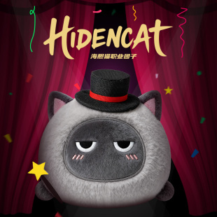 REV锐伍海胆猫职业团子盲盒滑雪头盔装 饰头顶搭配玩偶1秒快速拆装