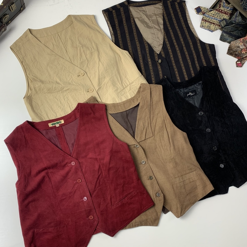 vintage日制古着西装马甲羊毛背心马甲英伦街拍文艺马甲-24