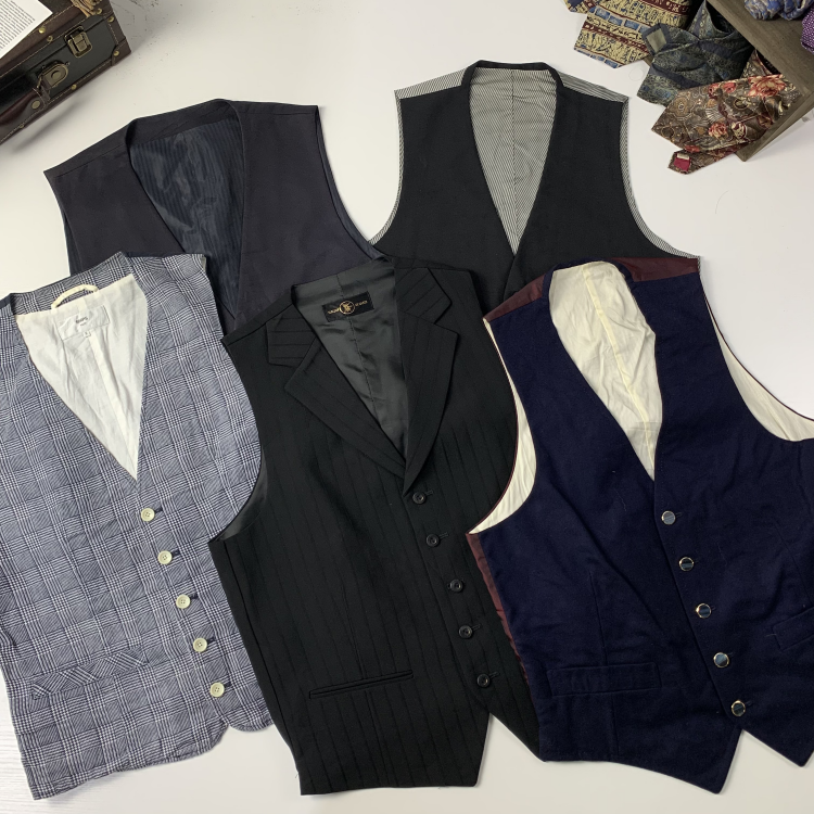vintage日制古着男西装马甲羊毛背心马甲商务职场英伦马甲-29,男装,常规马甲,淘宝优惠券,粉丝福利购,淘宝优惠卷