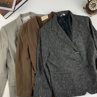 西服831 款 vintage古着日制女西女士西装 昭和港风年代复古百搭四季