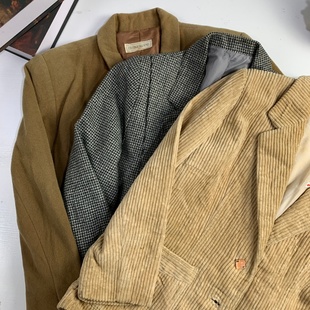 vintage古着日制女西百搭四季 846 瑕疵款 复古休闲女士西装