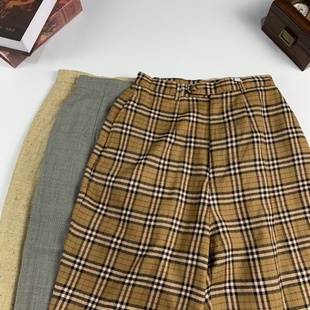 vintage古着日制秋冬羊毛半裙复古港风文艺风百搭半身裙瑕疵款 779