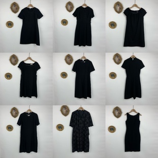 vintage古着日制羊毛连衣裙女士长款时尚高级通勤级简秋冬长裙774