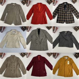 847 港风西服外套瑕疵款 vintage古着日制女西女士西装 复古文艺经典