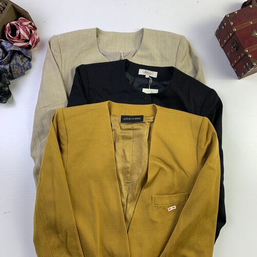 vintage古着日制女西女士西装昭和港风街拍复古文艺西服瑕疵款A11
