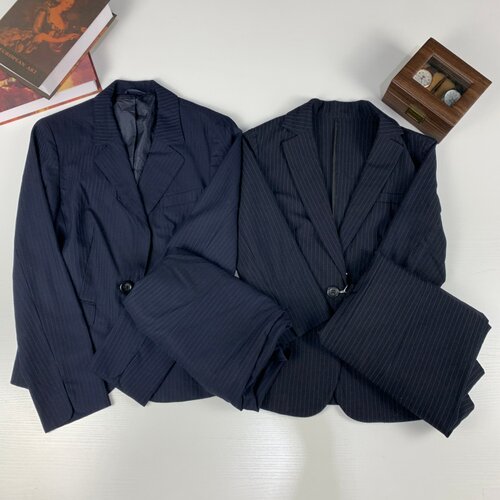 vintage古着日制女士羊毛秋冬复古港风商务气质通勤女西装套装565